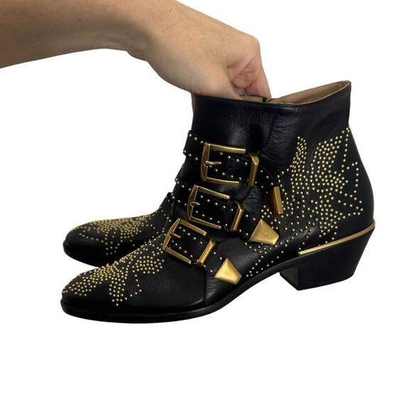 Chloe Susanna leather studded western booties - Picture 8 of 12